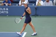 Iga Swiatek during her third round match against Anett Kontaveit